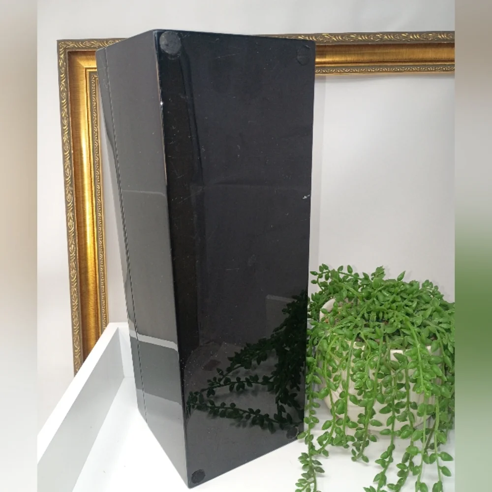 Black Gloss Ace Of Spade Decorative Box with Gold Ace Of Spade Emblem